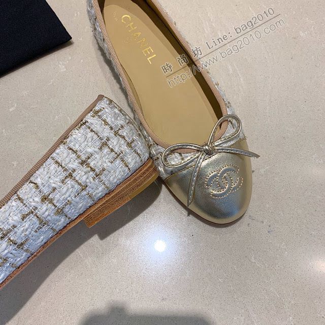 Chanel女鞋 香奈兒頂級芭蕾舞鞋 Chanel羊皮舒適平底鞋  naq1077